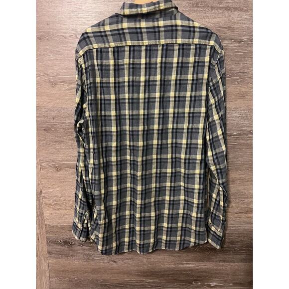 Grayers Men’s XL Flannel Long Sleeve Button Up Rust Gray 100% Cotton Plaid - Picture 6 of 6